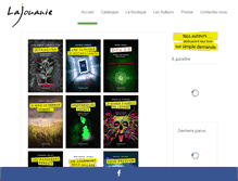 Tablet Screenshot of editionslajouanie.com